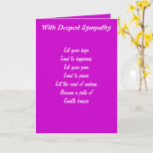 誠実な悔やみや弔慰グリーティングカード カード (黄色い花)