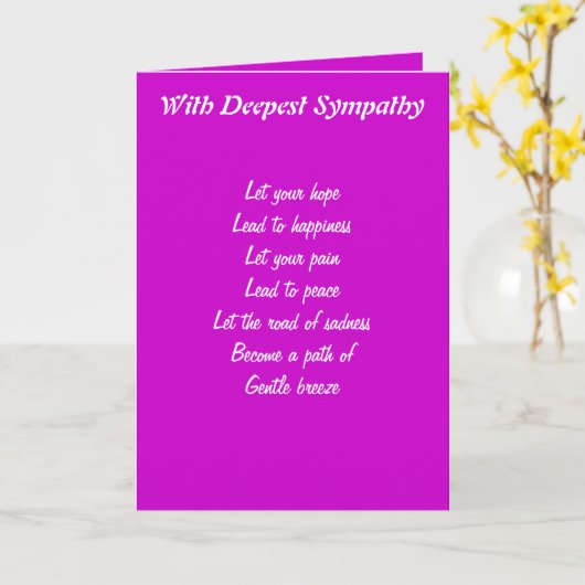 誠実な悔やみや弔慰グリーティングカード カード (黄色い花)