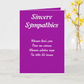 誠実な悔やみや弔慰グリーティングカード カード (黄色い花)