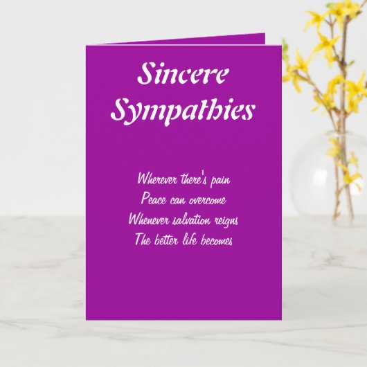 誠実な悔やみや弔慰グリーティングカード カード (黄色い花)