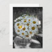 誠実な悔やみや弔慰フラットカード (正面/裏面)