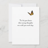 誠実な悔やみや弔慰フラットカード (裏面)