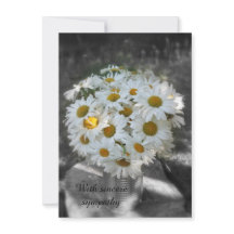 誠実な悔やみや弔慰フラットカード