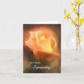 誠実な悔やみや弔慰折り畳みグリーティングカード カード (黄色い花)