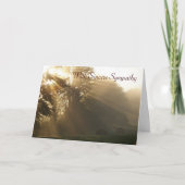 誠実な悔やみや弔慰 カード (正面)