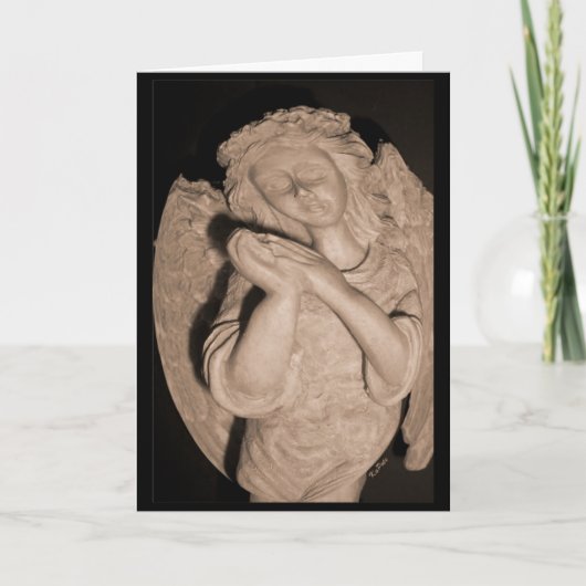 誠実な悔やみや弔慰 カード (正面)