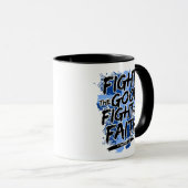 誠実な戦いに立ち向かう マグカップ (正面右)