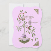 「誠実な挨拶」 ヴィンテージ風フレームなし 招待状 (正面)