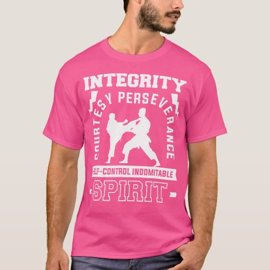 誠実な礼儀Perseverance Self-Control Marti Tシャツ (正面)