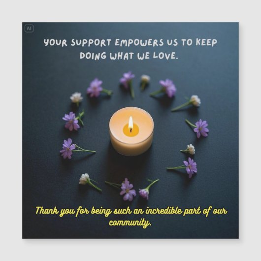 誠実に感謝してい (正面)