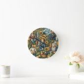 誠意あふれる贈り物、枕 ラウンド壁時計 (ホーム)