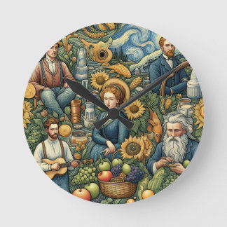 誠意あふれる贈り物、枕 ラウンド壁時計