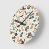 誠意あふれる贈り物、枕 ラウンド壁時計 (傾斜)