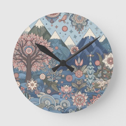 誠意に満ちた贈り物 ラウンド壁時計 (正面)