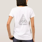 誠意をこめてハナCo.山の三角形のワイシャツ Tシャツ (裏面)
