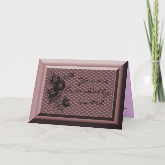 誠意を込めてお招待されれ 招待状 (正面)