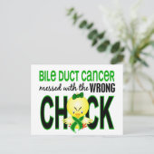 誤ったひよことで胆管がんが被る ポストカード (スタンド正面)