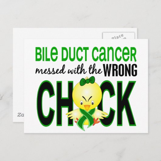 誤ったひよことで胆管がんが被る ポストカード (正面/裏面)