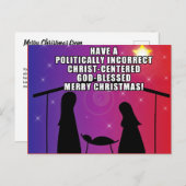 誤ったキリスト教のクリスマスはがき ポストカード (正面/裏面)