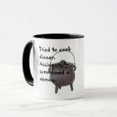 誤って悪魔を呼び出した調理師ディナーを試みた マグカップ (正面左)