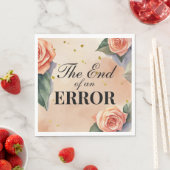 「誤りの終わり」離婚パーティー スタンダードランチョンナプキン (インサイチュ)