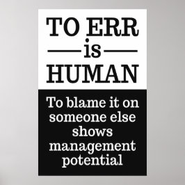 「誤りは人間なり」ポスター2 ポスター