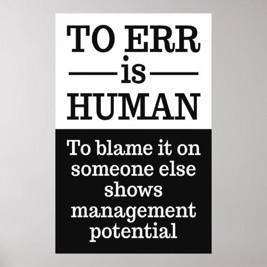 「誤りは人間なり」ポスター2 ポスター (正面)