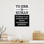 「誤りは人間なり」ポスター2 ポスター (キッチン)