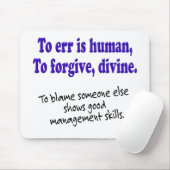 誤ることは人間です マウスパッド (マウス)
