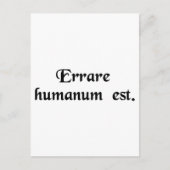 誤るのは人情だ。 ポストカード (正面)