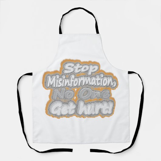 「誤ストップ情」かわいいデザイン。買今 エプロン (正面)