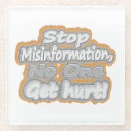 「誤ストップ情」かわいいデザイン。買今 ガラスコースター