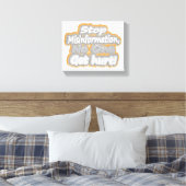 「誤ストップ情」かわいいデザイン。買今 キャンバスプリント (インサイチュ (寝室))
