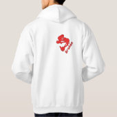 誤植によって壊されるフード付きスウェットシャツ パーカ (裏面)