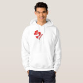 誤植によって壊されるフード付きスウェットシャツ パーカ (正面フル)