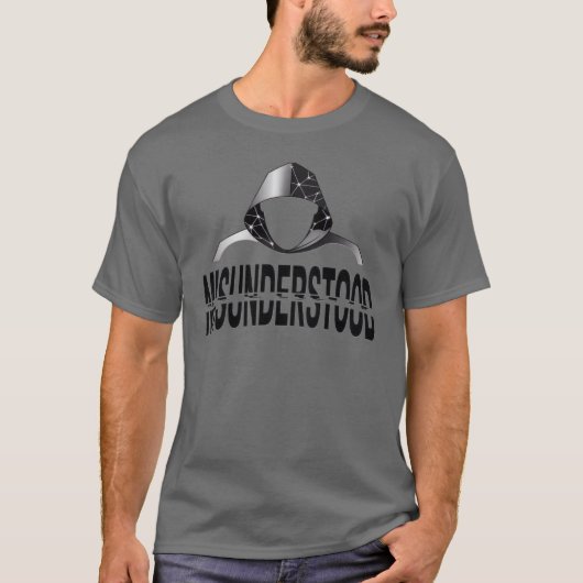 誤解されたグリッチパーカーの幻影 Tシャツ (正面)
