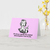 誤解 – 皮肉なユーモア カード (黄色い花)