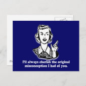 誤解 – 皮肉なユーモア ポストカード (正面/裏面)