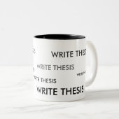 説のメモのマグを書いて下さい ツートーンマグカップ (正面右)