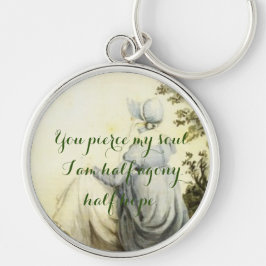 説得ラインJane AustenポートレートコンパクトMI キーホルダー