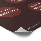 説得力のあるエッセイツリー英語ポスター ポスター (角)