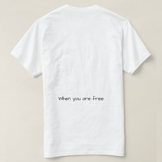 説得力のあるグラフィック Tシャツ (デザイン裏面)
