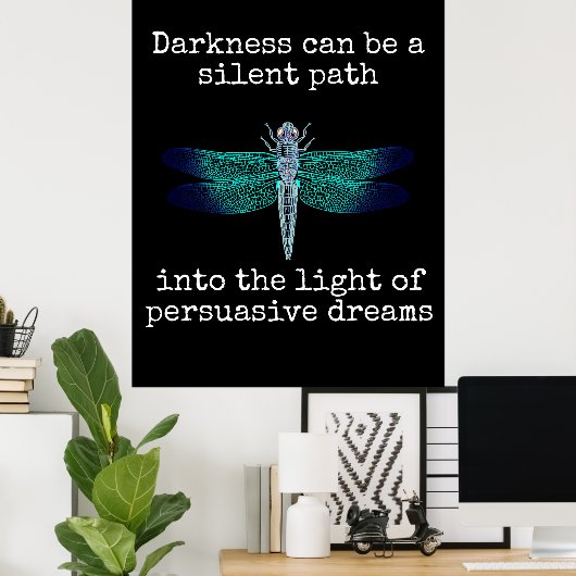 説得力のある感情やる気を起こさせる的刺激 ポスター (ホームオフィス)