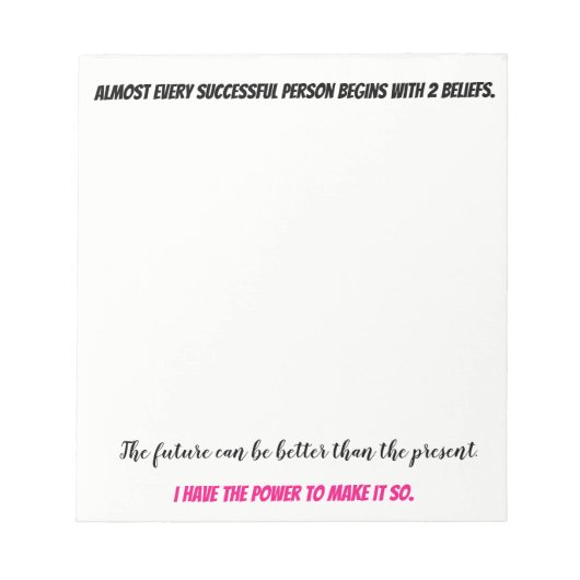 説得力のある考え ノートパッド (正面)