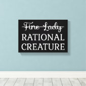 説得Jane Austen - Rational Creative I キャンバスプリント (インサイチュ (ウッドフロア))