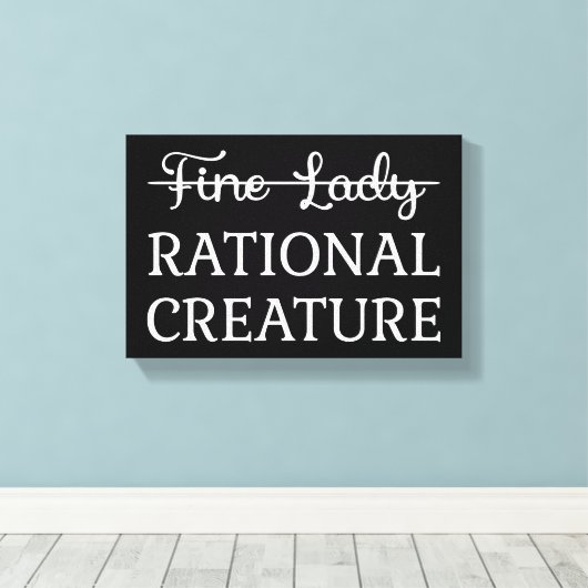 説得Jane Austen - Rational Creative I キャンバスプリント (インサイチュ (ウッドフロア))