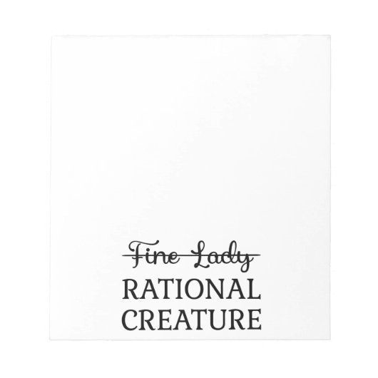 説得Jane Austen - Rational Creative I ノートパッド (正面)