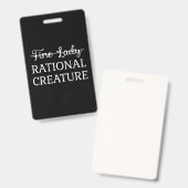 説得Jane Austen - Rational Creative I バッジ (Front & Back)