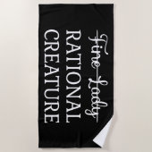 説得Jane Austen - Rational Creative I ビーチタオル (正面)