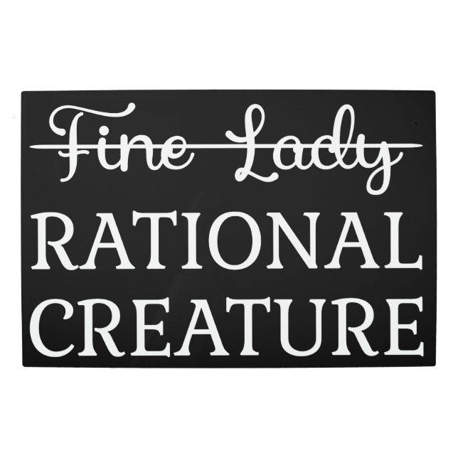 説得Jane Austen - Rational Creative I メタルプリント (正面)